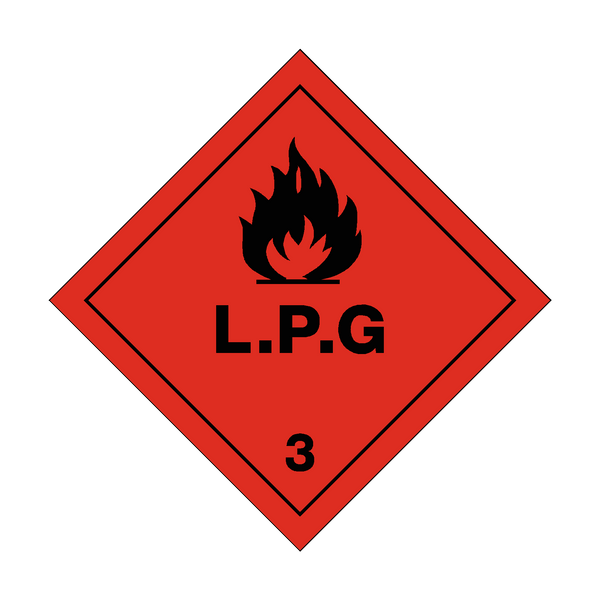 LPG 3 Sign | PVC Safety Signs