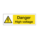 High Voltage Safety Sign - PVC Safety Signs