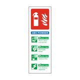 ABC Powder Fire Extinguisher Sign | PVC Safety Signs