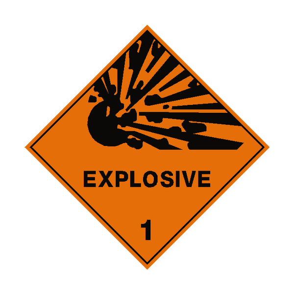 Explosive Sign | PVC Safety Signs