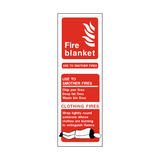 Fire Blanket Fire Extinguisher Sign | PVC Safety Signs
