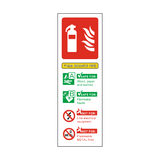 Foam Branch Pipe Extinguisher Sign | PVC Safety Signs
