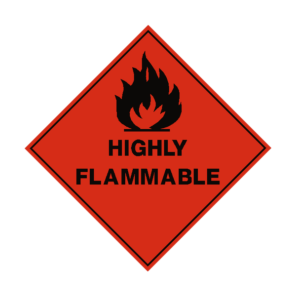 Highly Flammable Sign | PVC Safety Signs
