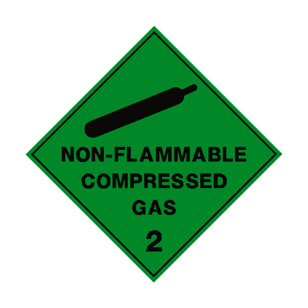Non Flammable Compressed Gas Sign | PVC Safety Signs