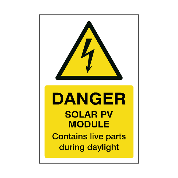 Solar PV Module Sticker
