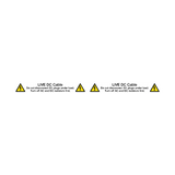 Live DC Cable Wrap Around PV Label
