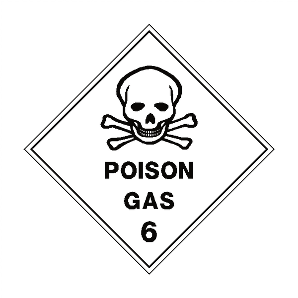 Poison Gas Sign | PVC Safety Signs