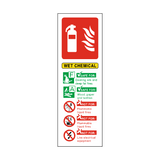 Wet Chemical Fire Extinguisher Sign | PVC Safety Signs