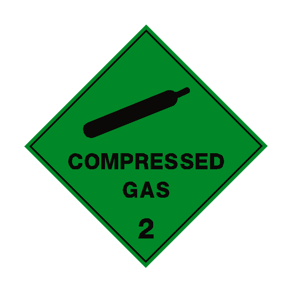 Compressed Gas Sign | PVC Safety Signs
