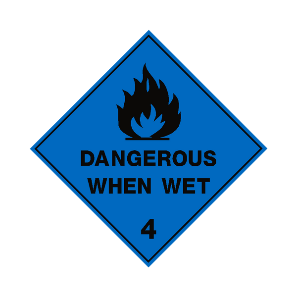 Dangerous When Wet Sign | PVC Safety Signs