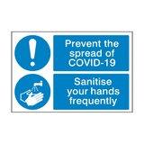 Prevent The Spread Of COVID-19 Sign - PVC Safety Signs