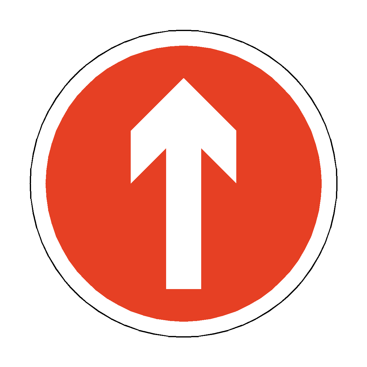 Red Arrow Floor Sticker