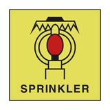 AREA PROTECTED BY SPRINKLER SIGN - PVC Safety Signs