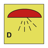 AREA PROTECTED DRENCHING SIGN - PVC Safety Signs