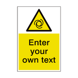 Automatic Start Up Custom Hazard Sign - PVC Safety Signs