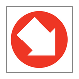 Arrow Sign Down Right - PVC Safety Signs