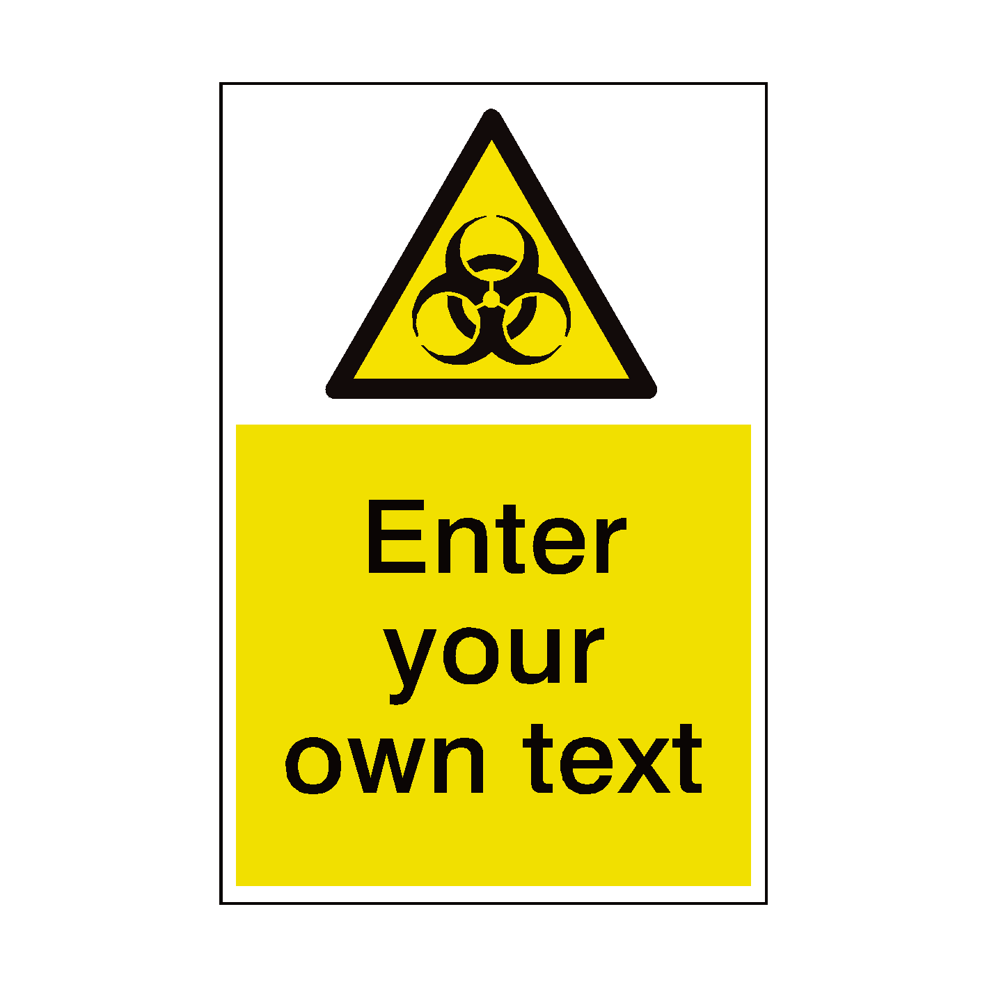 Biological Custom Hazard Sign | PVC Safety Signs