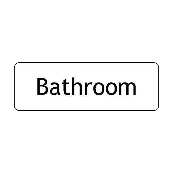 Bathroom Door Sign - PVC Safety Signs