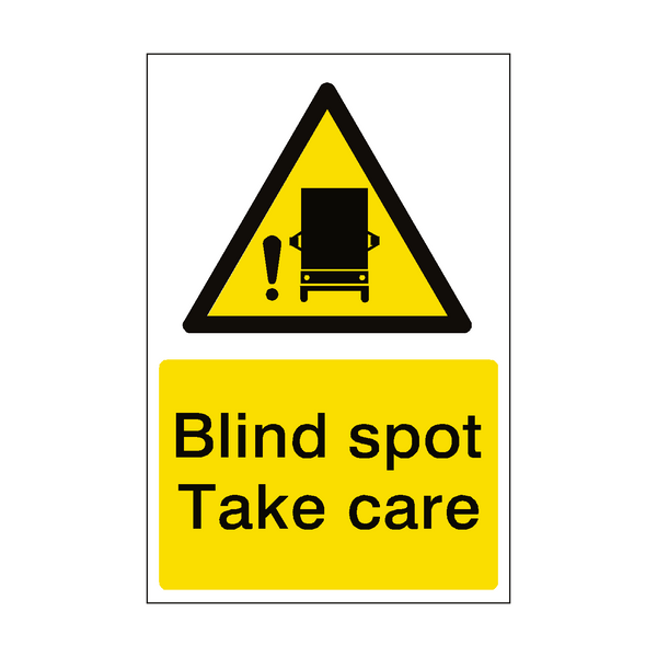 Blind Spot Take Care Magnetic Sign | Safety-Label.co.uk