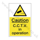 CCTV In Operation Sign - PVC Safety Signs
