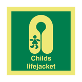 Child Lifejacket Safety Sign - PVC Safety Signs
