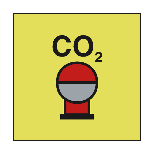 CO2 BOTTLES PROTECTED AREA IMO SIGN - PVC Safety Signs
