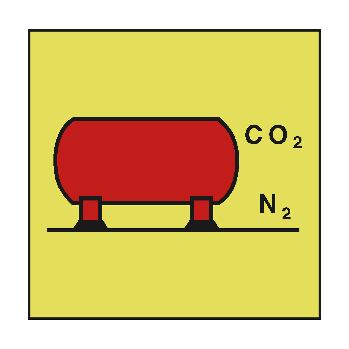 CO2 NITROGEN BULK INSTALLATION SIGN | PVC Safety Signs