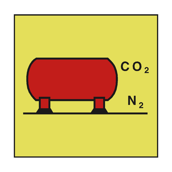 CO2 NITROGEN BULK INSTALLATION SIGN - PVC Safety Signs