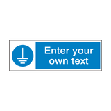 Connect Earth Terminal Custom Sign - PVC Safety Signs