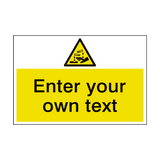 Corrosive Custom Safety Sign - PVC Safety Signs