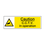 CCTV In Operation Hazard Sign - PVC Safety Signs