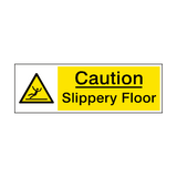 Slippery Floor Caution Sign - PVC Safety Signs