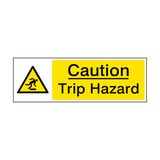 Caution Trip Hazard Sign - PVC Safety Signs