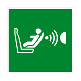 Child Seat Prescence CPOD Symbol Sign - PVC Safety Signs