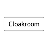 Cloakroom Door Sign - PVC Safety Signs