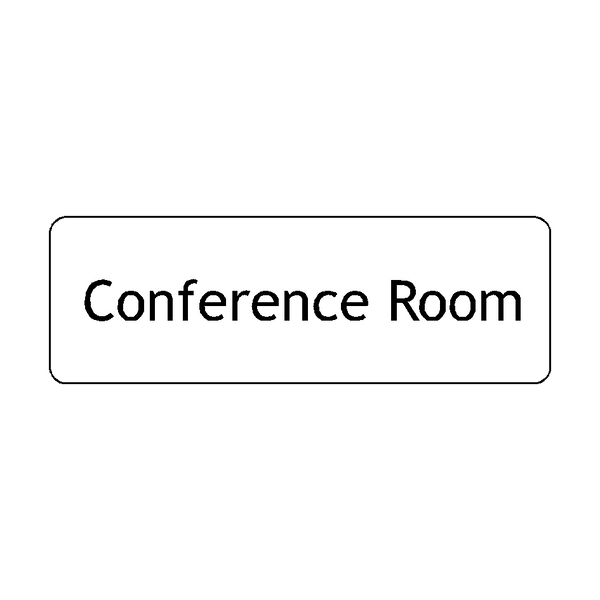 Conference Room Door Sign - PVC Safety Signs