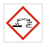 Corrosive COSHH Sign - PVC Safety Signs
