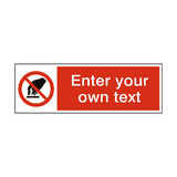 Do Not Touch Custom Sign - PVC Safety Signs