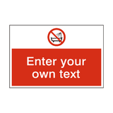 Do Not Use Device Near Water Custom Safety Sign - PVC Safety Signs