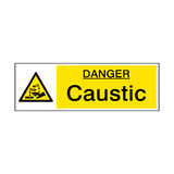 Caustic Hazard Sign - PVC Safety Signs