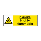 Danger Highly Flammable Sign - PVC Safety Signs