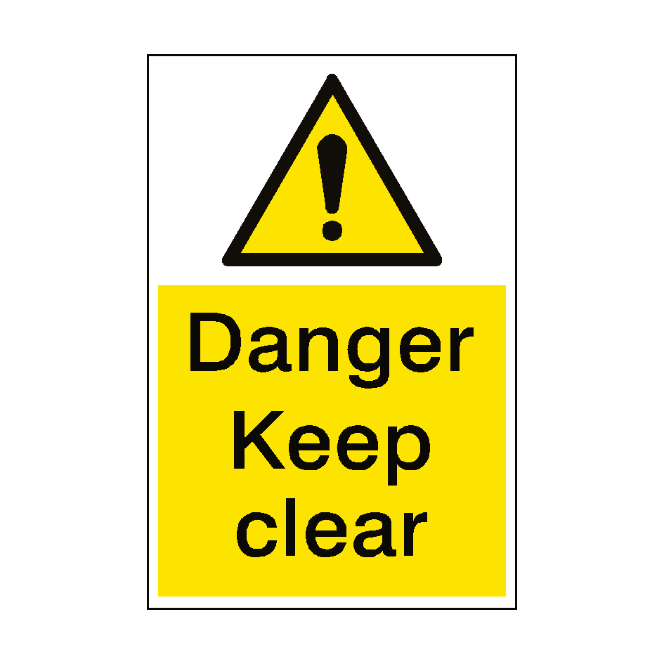 V Safety Fire Exit Keep Clear Mandatory Sign - 400mm X 400mm 1mm Rigid Plastic - View #8