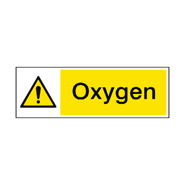 Oxygen Hazard Sign - PVC Safety Signs