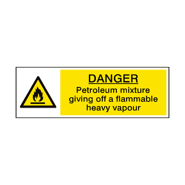Danger Petrol Vapour Hazard Sign - PVC Safety Signs