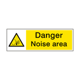 Danger Noise Area Sign - PVC Safety Signs