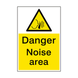 Danger Noise Area Hazard Sign - PVC Safety Signs
