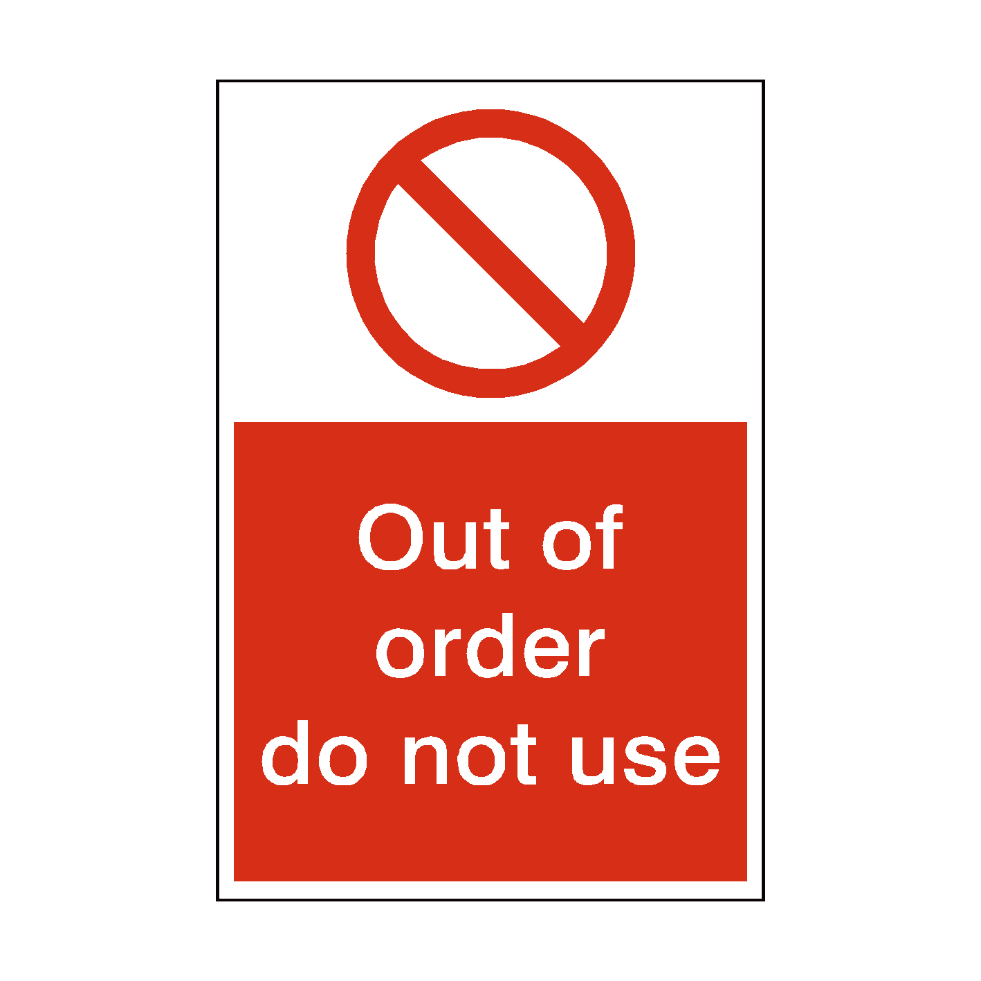 do not use sign printable