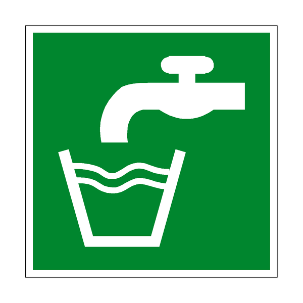 Drinking Water Symbol Sign - PVC Safety Signs