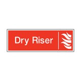 Dry Riser Safety Sign - PVC Safety Signs
