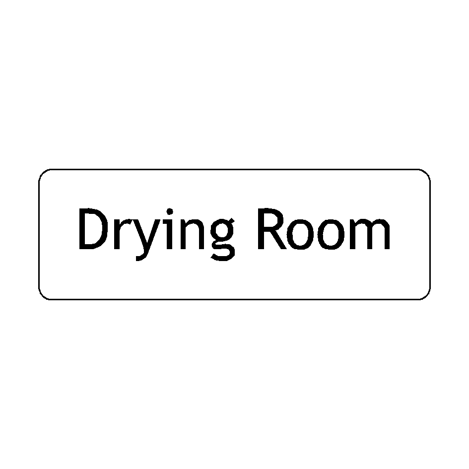 Drying Room Door Sign | PVC Safety Signs